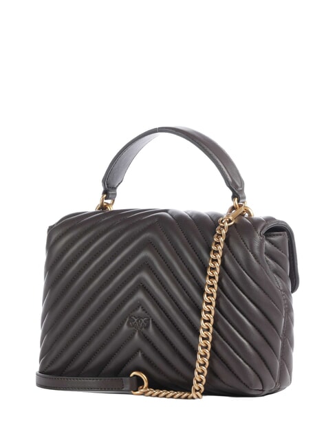 LOVE LADY PUFF Mini sac &agrave; main, avec bandouli&egrave;re marasca brun-or antique - Sacs pour Femme