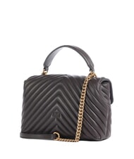 PINKO LOVE LADY PUFF Mini sac &agrave; main, avec bandouli&egrave;re marasca brun-or antique - Sacs pour Femme - 3