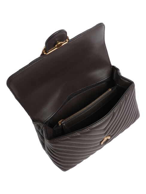 LOVE LADY PUFF Mini sac &agrave; main, avec bandouli&egrave;re marasca brun-or antique - Sacs pour Femme