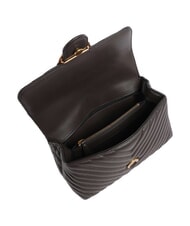 PINKO LOVE LADY PUFF Mini sac &agrave; main, avec bandouli&egrave;re marasca brun-or antique - Sacs pour Femme - 4