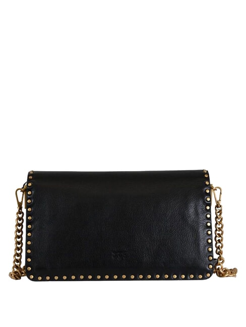LOVE ONE SLOUCHY sac bandouli&egrave;re noir-or antique - Sacs pour Femme