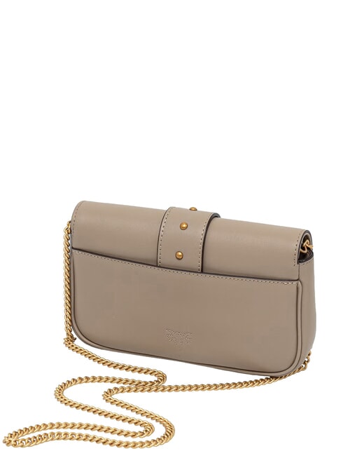 LOVE POCKET Mini sac bandouli&egrave;re blanc de soie-or antique - Sacs pour Femme