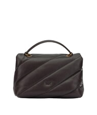 PINKO CLASSIC LOVE PUFF Sac en cuir nappa marasca brun-or antique - Sacs pour Femme - 3