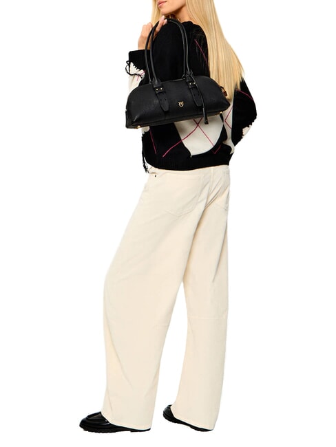 BOWLING Sac bandouli&egrave;re, avec bandouli&egrave;re noir-or antique - Sacs pour Femme