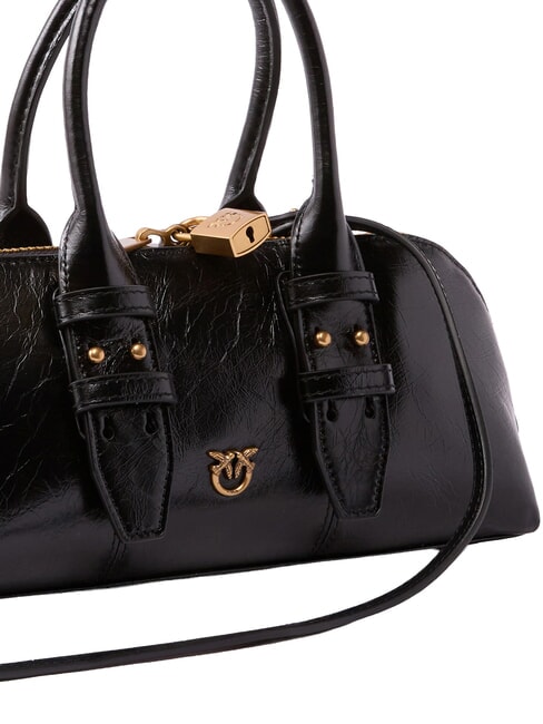 BOWLING Sac &agrave; main avec bandouli&egrave;re noir-or antique - Sacs pour Femme