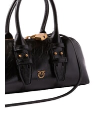 PINKO BOWLING Sac &agrave; main avec bandouli&egrave;re noir-or antique - Sacs pour Femme - 3