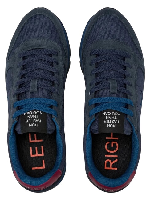 TOM SOLID Baskets bleu marine/bordeaux - Chaussures Homme