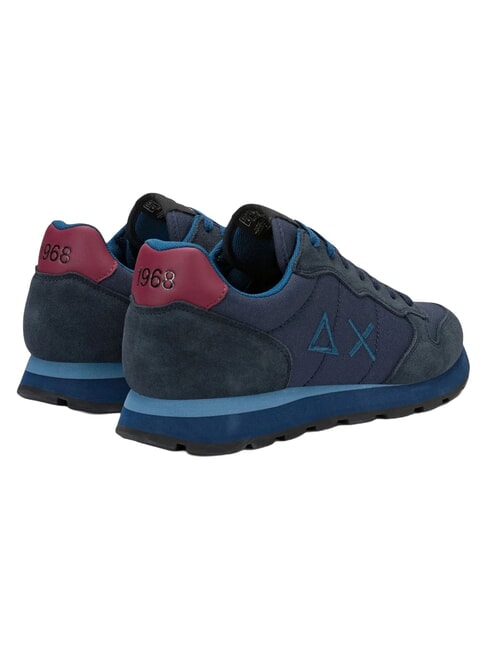 TOM SOLID Baskets bleu marine/bordeaux - Chaussures Homme