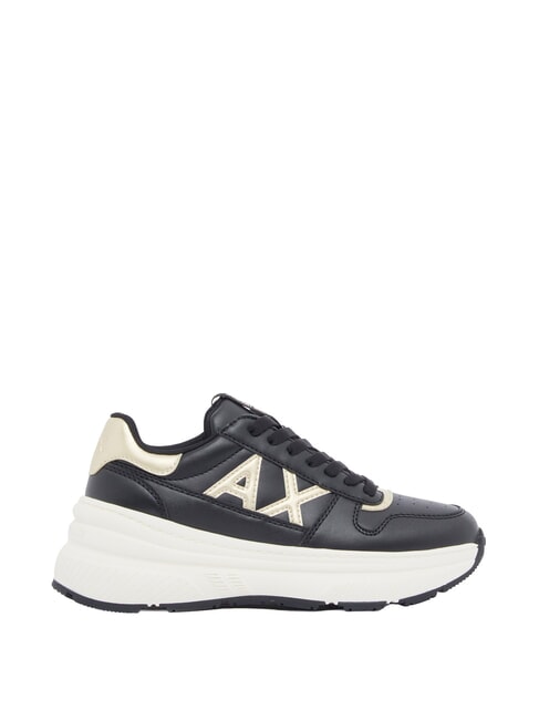 NIKY Baskets noir et or p&acirc;le - Chaussures Femme