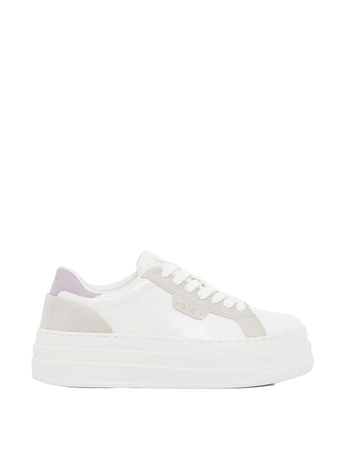 JANE baskets &agrave; semelles montantes blanc cass&eacute; + ballet - Chaussures Femme