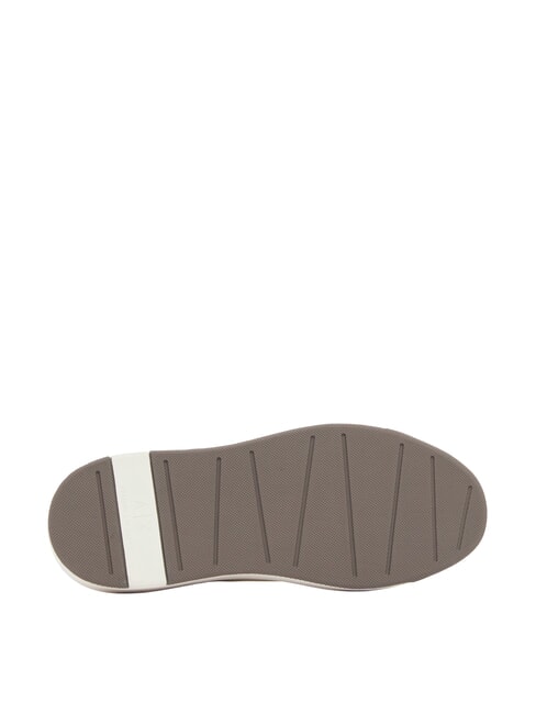 ACTION Baskets en cuir blanc cass&eacute; + faucon - Chaussures Homme