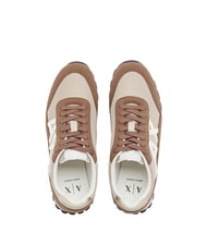 ARMANI EXCHANGE DROP MICROSUEDE Baskets avec logo lat&eacute;ral marionnettes + sc&eacute;nario - Chaussures Femme - 4
