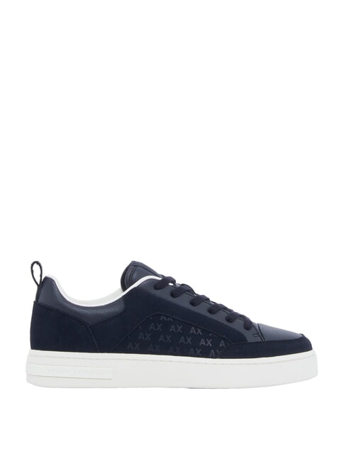LONDON Baskets en cuir bleu marine profond - Chaussures Homme