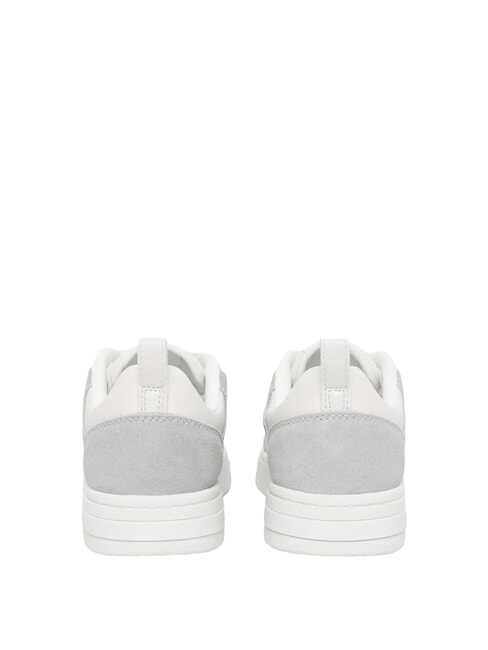 LONDON Baskets en cuir blanc cass&eacute; - Chaussures Homme