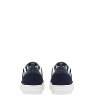ARMANI EXCHANGE LONDON Baskets en cuir bleu marine profond - Chaussures Homme - 3