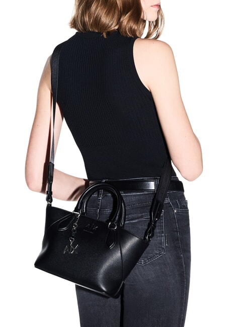 ISABEL Mini sac cabas avec bandouli&egrave;re noir - Sacs pour Femme