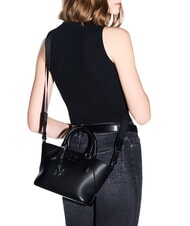 ARMANI EXCHANGE ISABEL Mini sac cabas avec bandouli&egrave;re noir - Sacs pour Femme - 2
