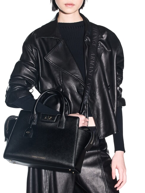 AMELIE Sac &agrave; main avec bandouli&egrave;re noir - Sacs pour Femme