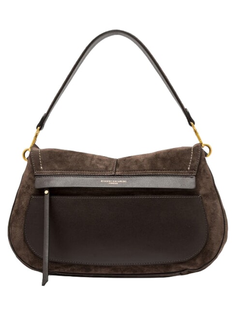 HELENA ROUND sac bandouli&egrave;re en cuir moka - Sacs pour Femme