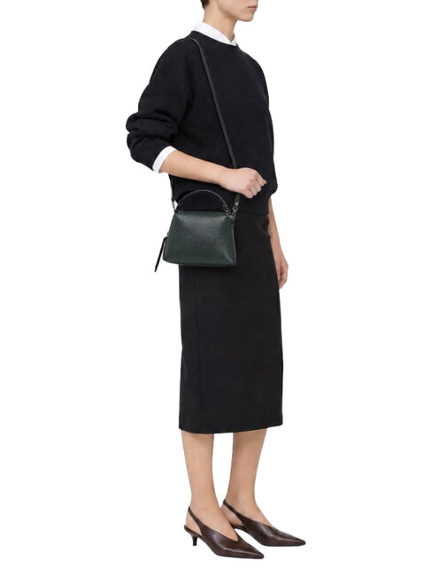 ALIFA  Mini sac &agrave; main, avec bandouli&egrave;re vert velours - Sacs pour Femme