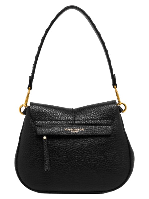 HELENA ROUND Sac bandouli&egrave;re en cuir, avec bandouli&egrave;re Noir - Sacs pour Femme