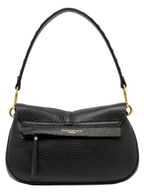 HELENA ROUND Sac bandouli&egrave;re en cuir, avec bandouli&egrave;re Noir - Sacs pour Femme