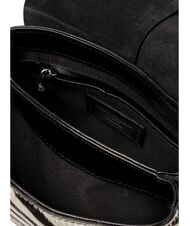 GIANNI CHIARINI HELENA ROUND Sac bandouli&egrave;re en cuir, avec bandouli&egrave;re z&egrave;bre noir et blanc - Sacs pour Femme - 5