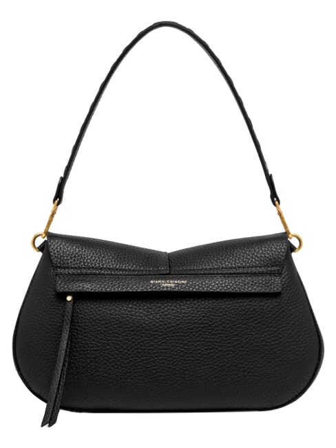 HELENA ROUND Sac bandouli&egrave;re en cuir, avec bandouli&egrave;re Noir - Sacs pour Femme