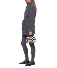 GIANNI CHIARINI ALIFA Sac &agrave; main en cuir, avec bandouli&egrave;re z&egrave;bre noir et blanc - Sacs pour Femme - 2