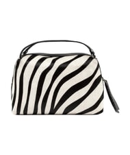 GIANNI CHIARINI ALIFA Sac &agrave; main en cuir, avec bandouli&egrave;re z&egrave;bre noir et blanc - Sacs pour Femme - 3