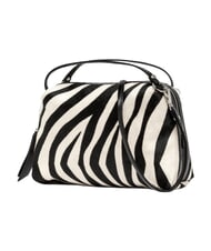 GIANNI CHIARINI ALIFA Sac &agrave; main en cuir, avec bandouli&egrave;re z&egrave;bre noir et blanc - Sacs pour Femme - 4