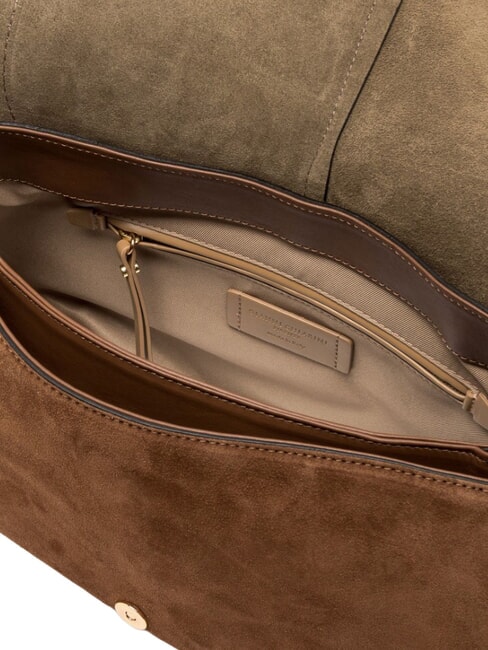 HELENA ROUND sac bandouli&egrave;re en cuir Cognac - Sacs pour Femme