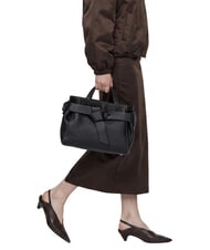 GIANNI CHIARINI MIRANDA Sac &agrave; main en cuir, avec bandouli&egrave;re Noir - Sacs pour Femme - 2
