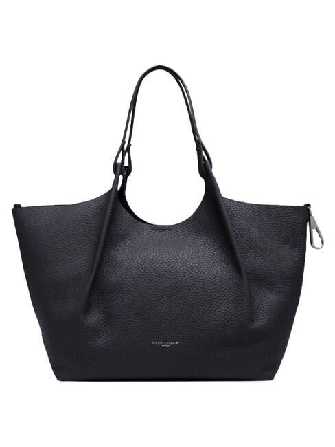 DUA Grand sac &agrave; bandouli&egrave;re en cuir nuit - Sacs pour Femme