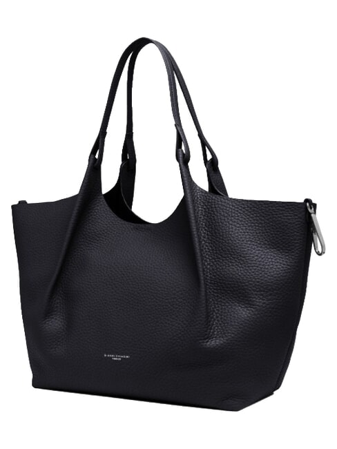 DUA Grand sac &agrave; bandouli&egrave;re en cuir nuit - Sacs pour Femme