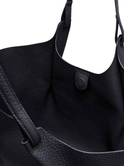 DUA Grand sac &agrave; bandouli&egrave;re en cuir nuit - Sacs pour Femme
