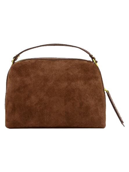 ALIFA Sac &agrave; main avec bandouli&egrave;re, en cuir Cognac - Sacs pour Femme