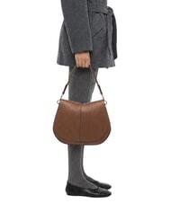 GIANNI CHIARINI HELENA ROUND Sac bandouli&egrave;re en cuir noix - Sacs pour Femme - 2