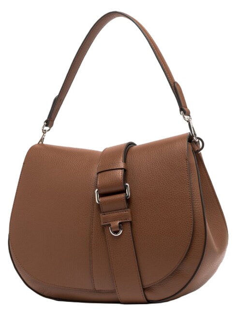 HELENA ROUND Sac bandouli&egrave;re en cuir noix - Sacs pour Femme