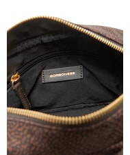 BORBONESE B-CLUB Mini sac bandouli&egrave;re chocolat - Sacs pour Femme - 5