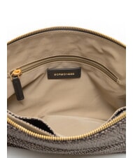 BORBONESE B-CLUB sac bandouli&egrave;re goudron - Sacs pour Femme - 5