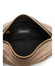 BORBONESE B-CLUB Mini sac bandouli&egrave;re OP / NATUREL / NOIR - Sacs pour Femme - 5