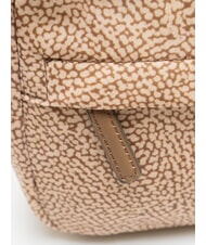 BORBONESE B-CLUB Mini sac bandouli&egrave;re mer Beiger - Sacs pour Femme - 3