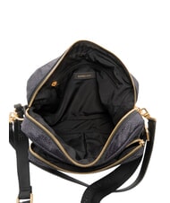 BORBONESE B-CLUB Sac bandouli&egrave;re, avec bandouli&egrave;re noir fonc&eacute; - Sacs pour Femme - 5