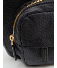 BORBONESE B-CLUB Sac bandouli&egrave;re, avec bandouli&egrave;re noir fonc&eacute; - Sacs pour Femme - 3
