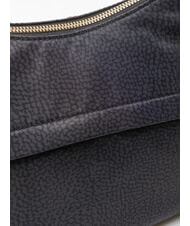 BORBONESE B-CLUB sac bandouli&egrave;re noir fonc&eacute; - Sacs pour Femme - 3