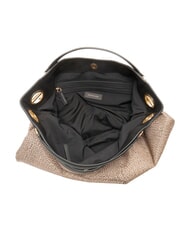 BORBONESE LONDON Sac &agrave; main avec bandouli&egrave;re OP / NATUREL / NOIR - Sacs pour Femme - 5