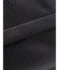BORBONESE B-CLUB Mini sac bandouli&egrave;re noir fonc&eacute; - Sacs pour Femme - 3
