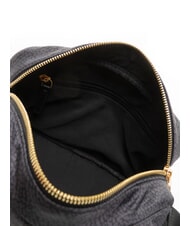 BORBONESE B-CLUB Mini sac bandouli&egrave;re noir fonc&eacute; - Sacs pour Femme - 5