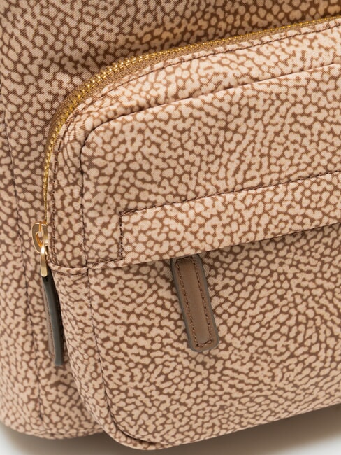 B-CLUB Sac &agrave; dos avec poche avant mer Beiger - Sacs pour Femme